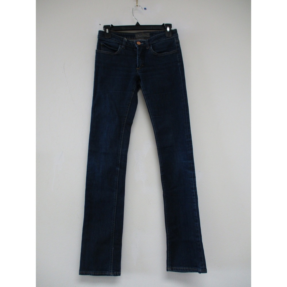 Vintage Acne Studios Hep Raw Skinny Jeans Womens 28x33 Blue Dark Italy Stretch